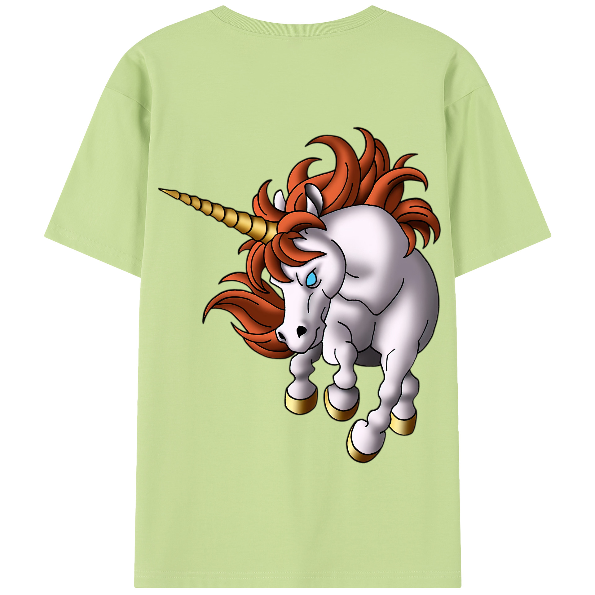 （画像用） ドラゴンクエスト Doragon Kuesuto Dragon Quest 綿100％半袖Tシャツ（背面プリント）